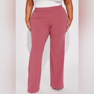 Victoria High Waisted Dress Pants - Mauve